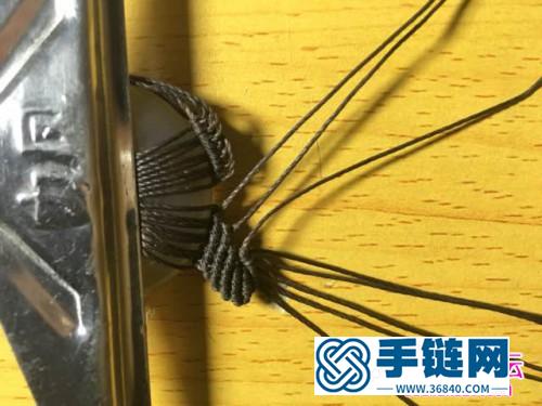 繩編春藤平安扣項鏈的詳細編織教程