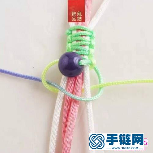 可愛五彩串珠手鏈的編織方法