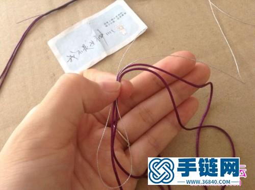 中國結編織同心結手繩的方法圖解