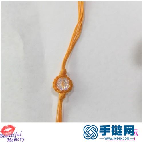 四葉草寬手繩的編法圖解