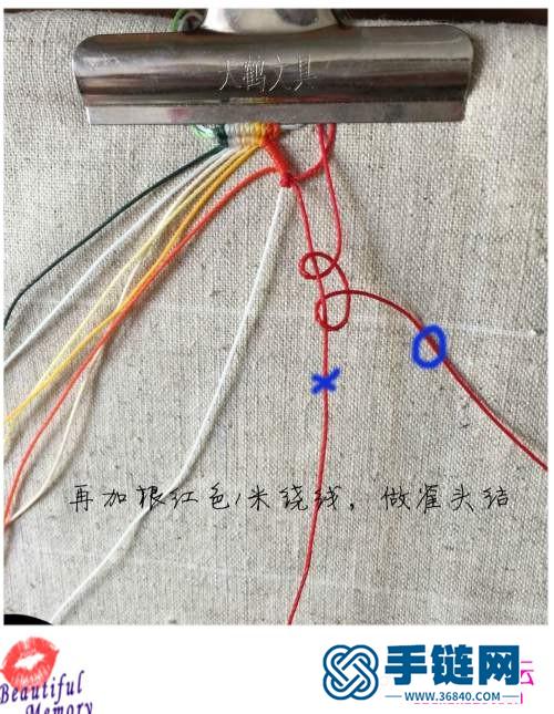 南美蠟線、金珠、銀珠花落枝頭胸針的詳細(xì)制作教程