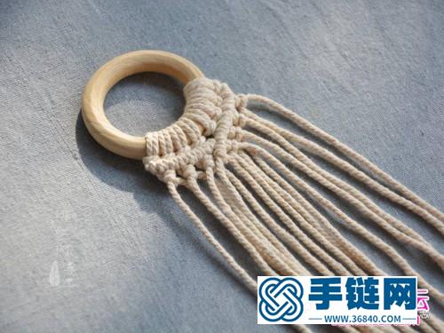 用繩編織波西米亞小掛飾的方法
