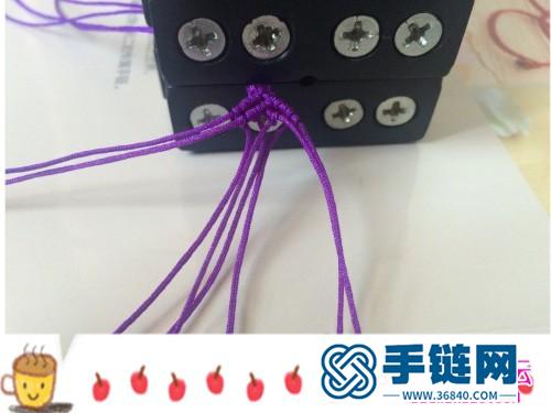 玉線水晶珠手繩的制作方法