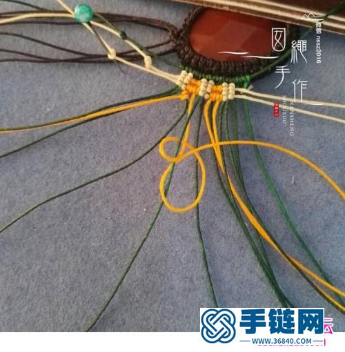 中國結(jié)編織花輪吊墜教程