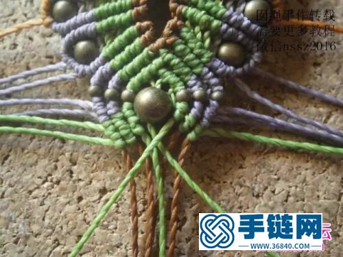 中國結編織貓頭鷹項鏈吊墜圖解