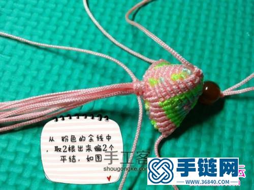 中國結編的粽子小飾品教程
