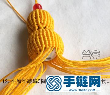 一步步教你繩編小葫蘆掛飾教程（蘭亭作品）