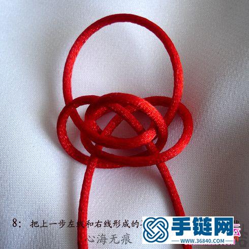 中國(guó)結(jié)編織天長(zhǎng)地久紅繩手鏈教程