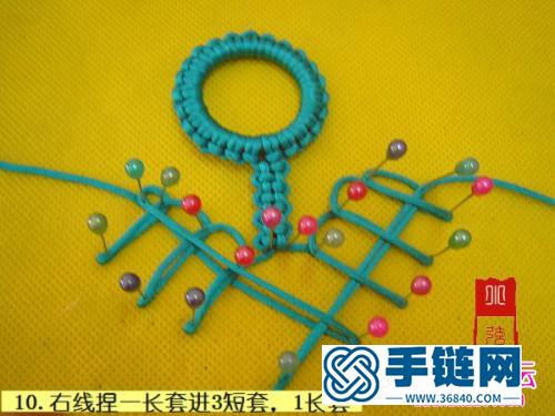 DIY中國結(jié)情侶符號♂♀手機鏈的制作方法