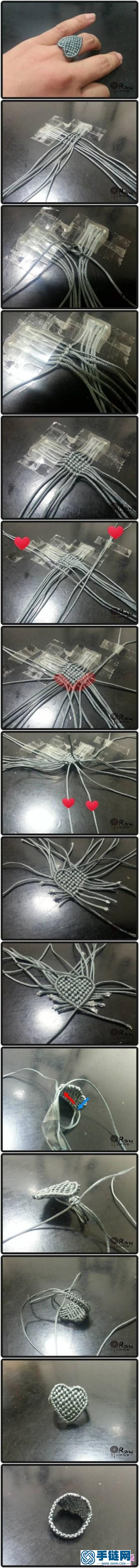 手編心形戒指圖片