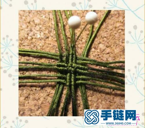 中國結四葉草小清新手鏈的的編法步驟圖