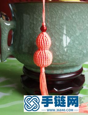 一步步教你繩編小葫蘆掛飾教程（蘭亭作品）