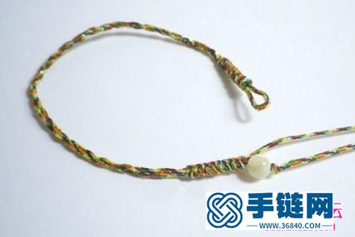 端午節五色繩長命縷手鏈的編法步驟圖