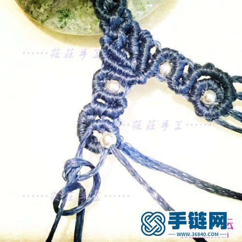 瑪瑙平安扣項鏈的制作方法