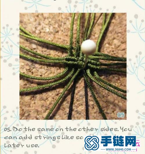 中國結四葉草小清新手鏈的的編法步驟圖