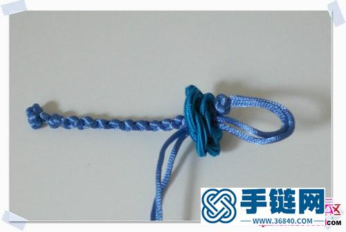 繩編玫瑰花手鏈教程步驟