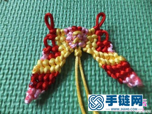 繩編蝴蝶教程圖解，塑料繩編蝴蝶詳細(xì)編法