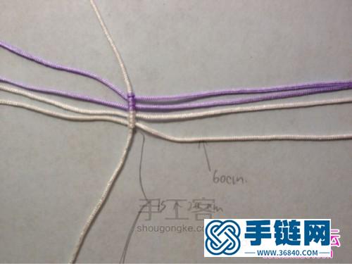 手工繩編項鏈教程,如何制作星星結(jié)