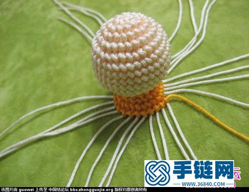 繩編小熊玩偶教程，中國結小熊玩偶編法步驟