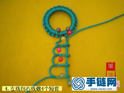 DIY中國結(jié)情侶符號♂♀手機鏈的制作方法