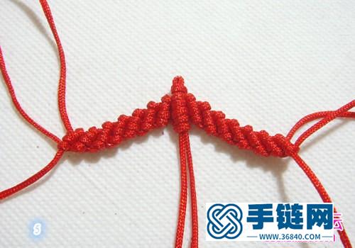 繩編心形小掛件的方法步驟