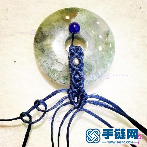 瑪瑙平安扣項鏈的制作方法