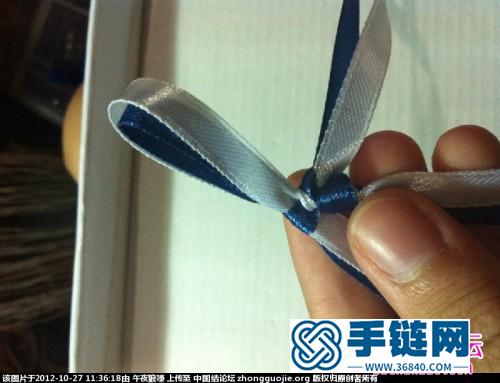 俄羅斯風情絲帶手鏈的編法