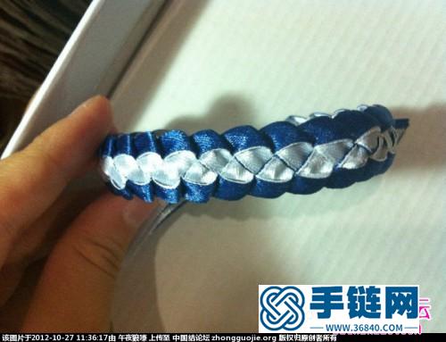 俄羅斯風(fēng)情絲帶手鏈的編法