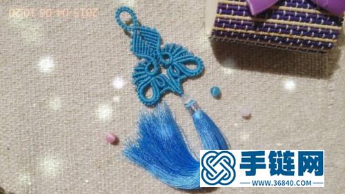 中國結仕女髻掛飾的編法步驟圖
