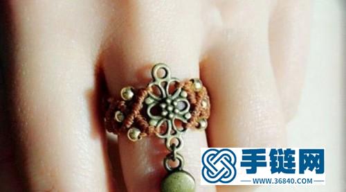 中國結編織復古別致的戒指圖解