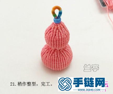 一步步教你繩編中葫蘆的方法圖片（蘭亭作品）