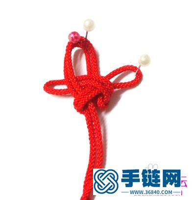 中國結編結制作的可愛吉祥發卡教程