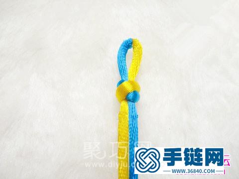 繩編中國結疊翼盤長結的方法