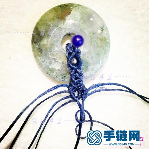 瑪瑙平安扣項鏈的制作方法