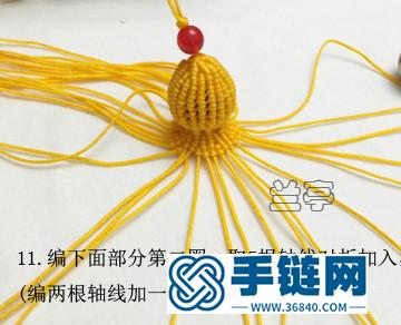 一步步教你繩編小葫蘆掛飾教程（蘭亭作品）