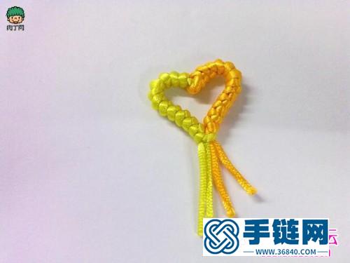 心心相印中國結編法，2個心形中國結的編法圖解