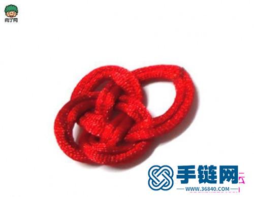 雙錢結筷子環的編法圖片步驟