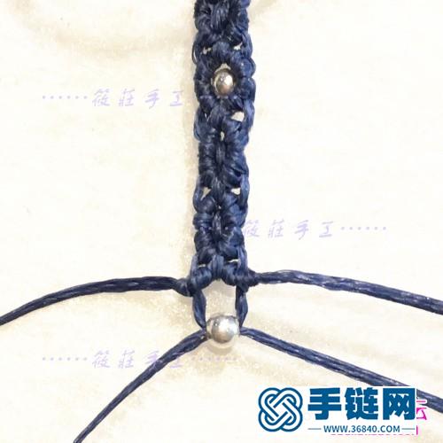 瑪瑙平安扣項鏈的制作方法