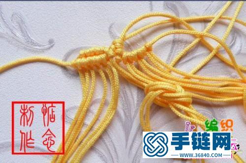 繩結(jié)心型掛飾的制作方法圖片