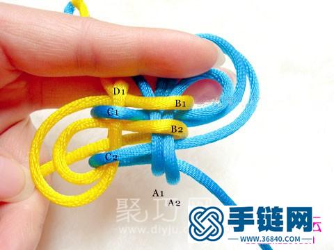 繩編中國結疊翼盤長結的方法
