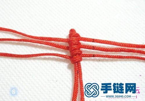繩編心形小掛件的方法步驟