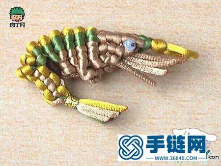 中國結小蝦編法,中國結編蝦視頻