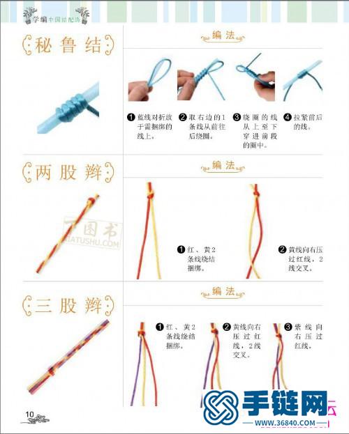 學編中國結配飾，各種簡單中國結的編法圖解（全書）