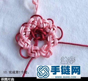繩編花貼教程（蘭亭作品）