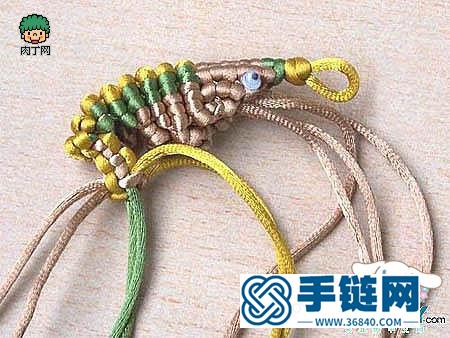 中國結小蝦編法,中國結編蝦視頻