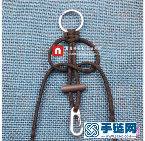 傘繩鑰匙鏈編織圖解