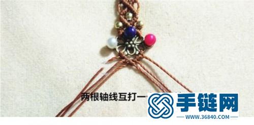 中國結編織復古別致的戒指圖解
