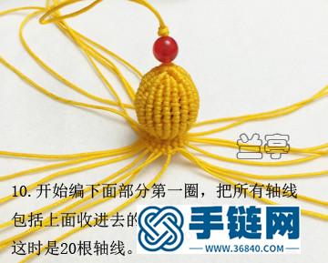 一步步教你繩編小葫蘆掛飾教程（蘭亭作品）