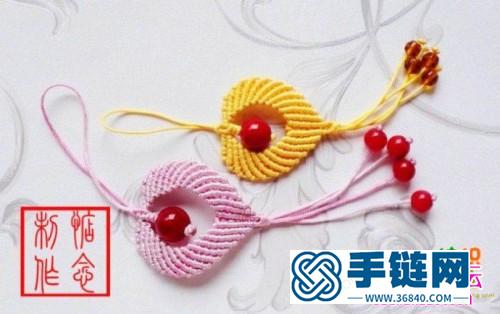 繩結(jié)心型掛飾的制作方法圖片