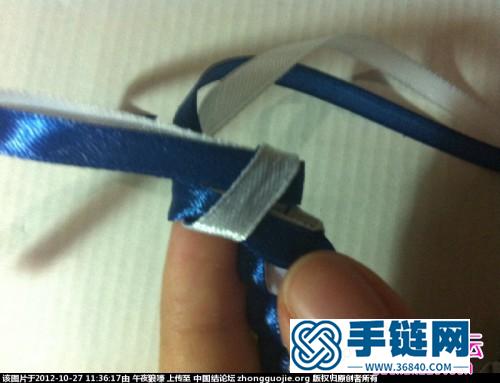 俄羅斯風情絲帶手鏈的編法